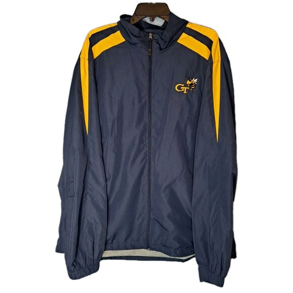 Georgia Tech GT Official Team Full Zip Jacket Men’s XXL Sport Tek 2XL Baseball - Picture 1 of 6